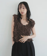 リボンフリンジベスト
