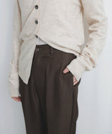 【12月中旬予約商品】センタータックフレアパンツ