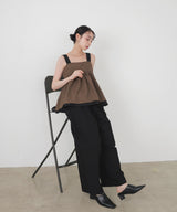 バイカラーツイードキャミ