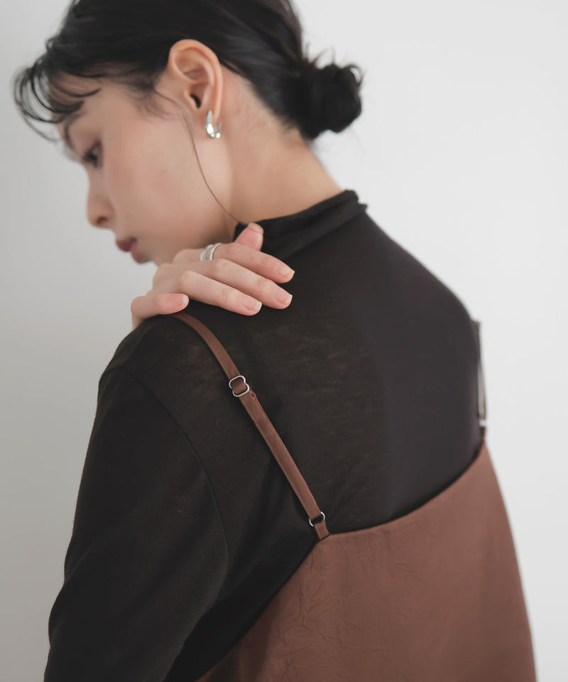 レースサテンキャミ