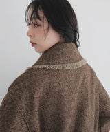 【10月中旬予約商品】ネップヘリンボーンビッグカラージャケット