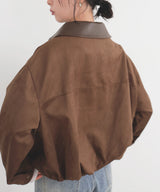 スエードバルーンジャケット