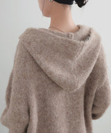 フーディーニットプルオーバー