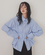 シャーリングビスチェデザインシャツ