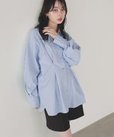 ウエストタックカラーシャツ