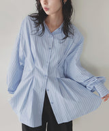 ウエストタックカラーシャツ