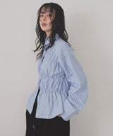 シャーリングビスチェデザインシャツ