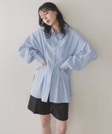 ウエストタックカラーシャツ