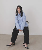 シャーリングビスチェデザインシャツ