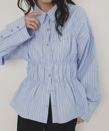 シャーリングビスチェデザインシャツ