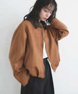 スエードバルーンジャケット