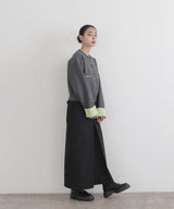 【1月中旬予約商品】バイカラーニットカーディガン