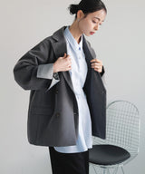 【1月下旬予約商品】レイヤードデザインテーラードジャケット