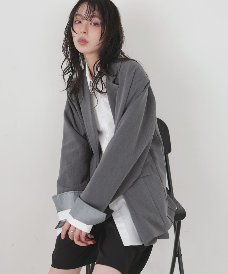 レイヤードデザインテーラードジャケット – LIAN
