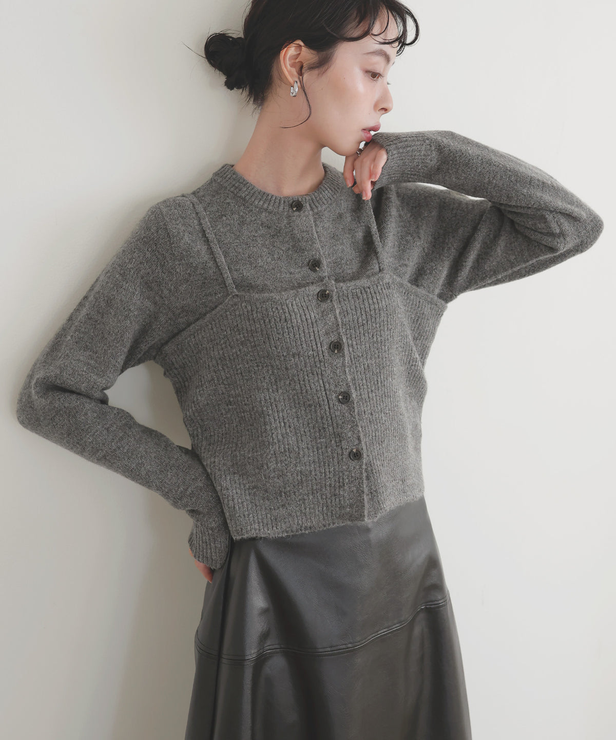 SALE!レリアン　カシミヤ混ニット　セットアップ　サイズ9 SALE!レリアン カシミヤ混ニット セットアップ サイズ9 - メルカリ