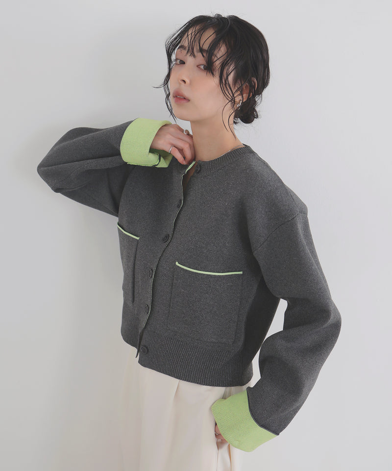 新品未使用　今季リニューアルのシーニュ　ハートカーディガン　Laure グレー カーディガン グレー - ニット L | ロンシャン JP