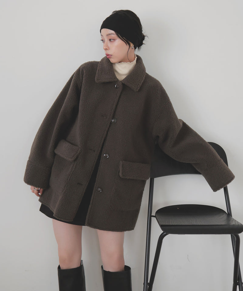 ボアムートンステンカラーコート