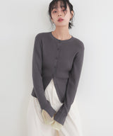 カフシアーバイカラーカーデ