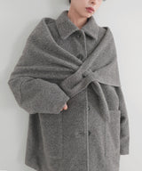 【11月下旬予約商品】ストールセットウールライクコート