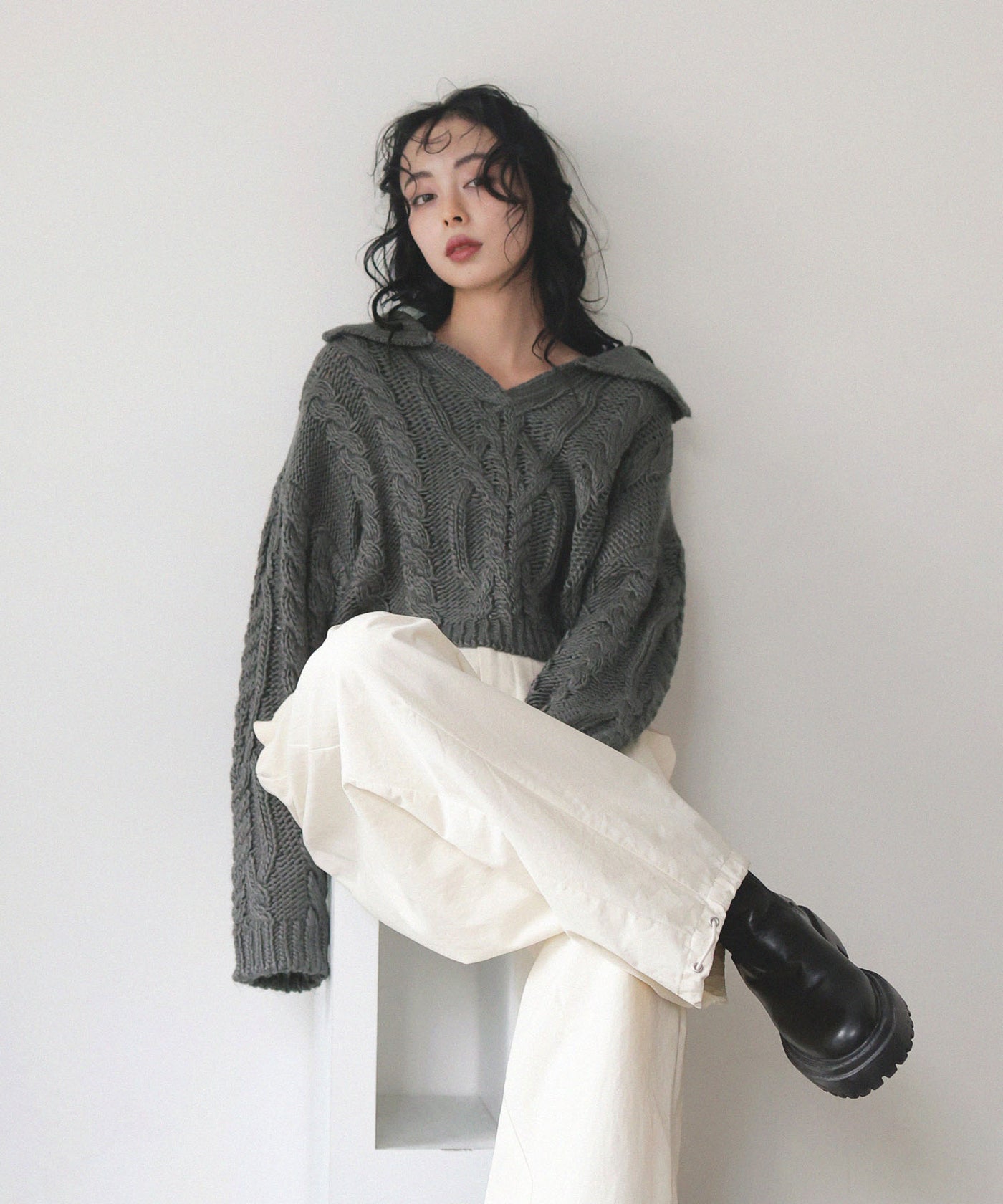 SHOO・LA・RUE｜【S-LL/洗える】編地いろいろ ケーブルニット | Rakuten  Fashion(楽天ファッション／旧楽天ブランドアベニュー)NF7270