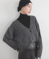 ダメージVネックカーディガン