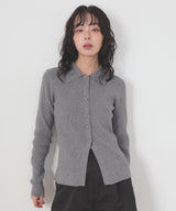 【一部予約商品】クルミボタンリブポロニット