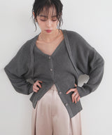 アンサンブル風ニットカーディガン