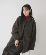 8/7発売【10月中旬予約商品】ボアムートンステンカラーコート