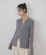 バイカラーラインポロニット