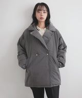 タフタテーラードダウンジャケット