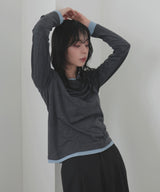 レイヤードデザインロングＴシャツ