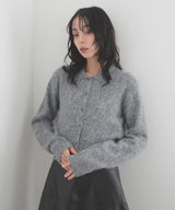 シャギーポロニットカーディガン