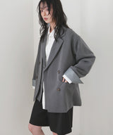 【1月下旬予約商品】レイヤードデザインテーラードジャケット