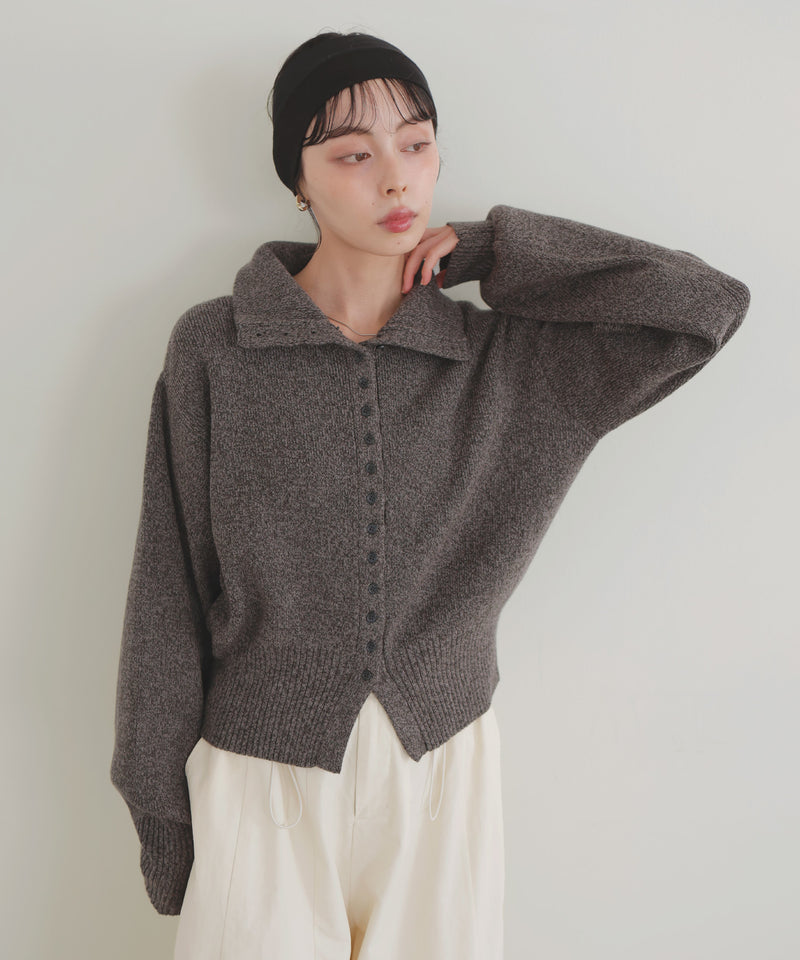 【NOBLE】2WAY ネックニット Noble（ノーブル）の「PEAKS総針2WAYネックニット（タンクトップ
