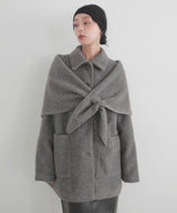 【11月下旬予約商品】ストールセットウールライクコート