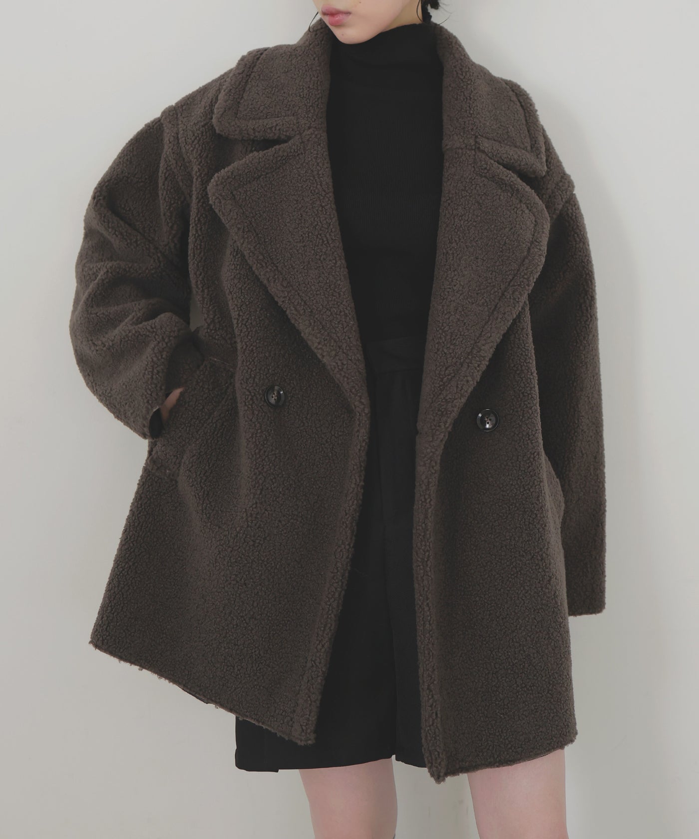 テーラードボアミドルコート – LIAN