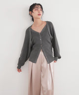 アンサンブル風ニットカーディガン