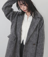 シャギーダブルロングコート