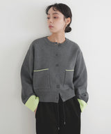 【1月中旬予約商品】バイカラーニットカーディガン