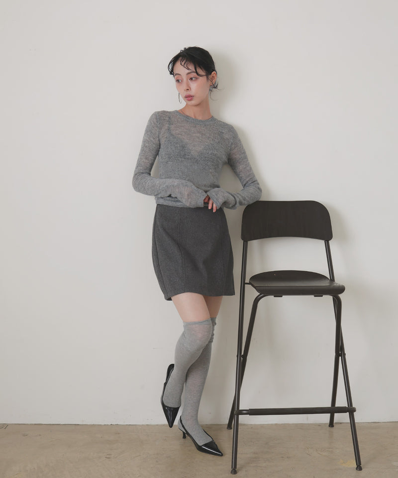 ウールライクミニスカート