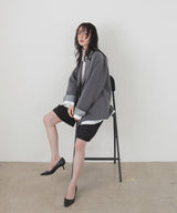 【1月下旬予約商品】レイヤードデザインテーラードジャケット