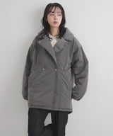 タフタテーラードダウンジャケット