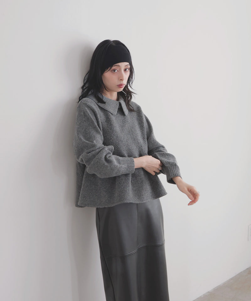 ペプラムポロニットプルオーバー