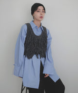 フリンジニットベスト