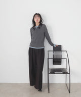 バイカラーヘンリーネックプルオーバー