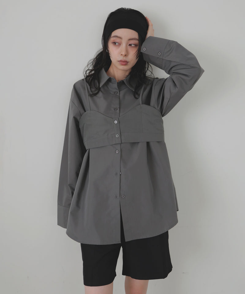 ビスチェセットシャツ