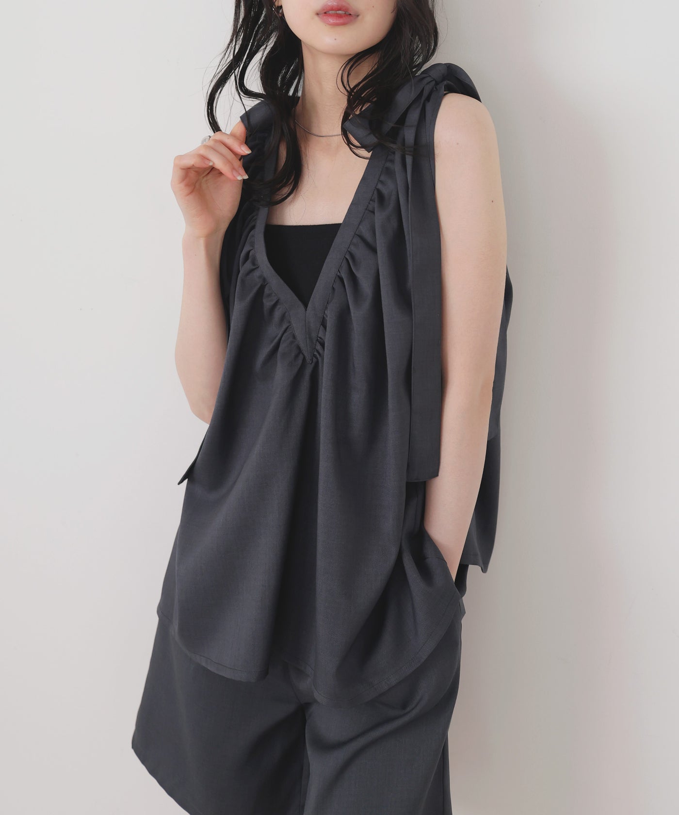 2WAYショルダーリボントップス – LIAN