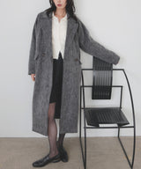 シャギーダブルロングコート