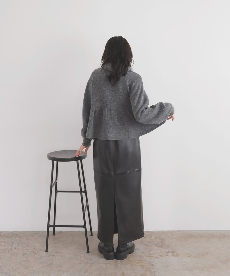 ペプラムポロニットプルオーバー