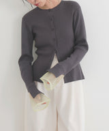 カフシアーバイカラーカーデ